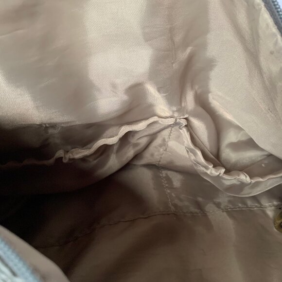 Timi & Leslie Marie Antoinette Silver Nylon Quilted Baby Diaper Bag - Size Large - Picture 15 of 16